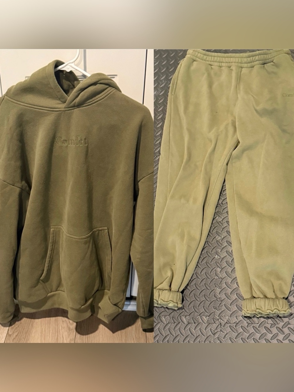 Olive Green cmfrt Hoodie sweatset